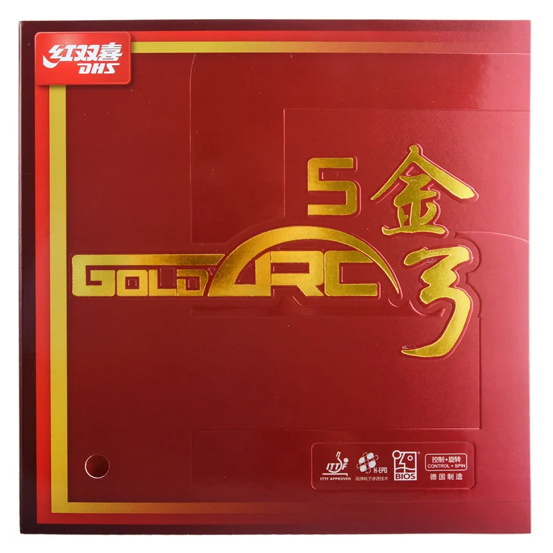 Double Happiness Golden Bow 5 Table Tennis Rubber Rubber Astringent Reverse Rubber Fast Break Control Rotation