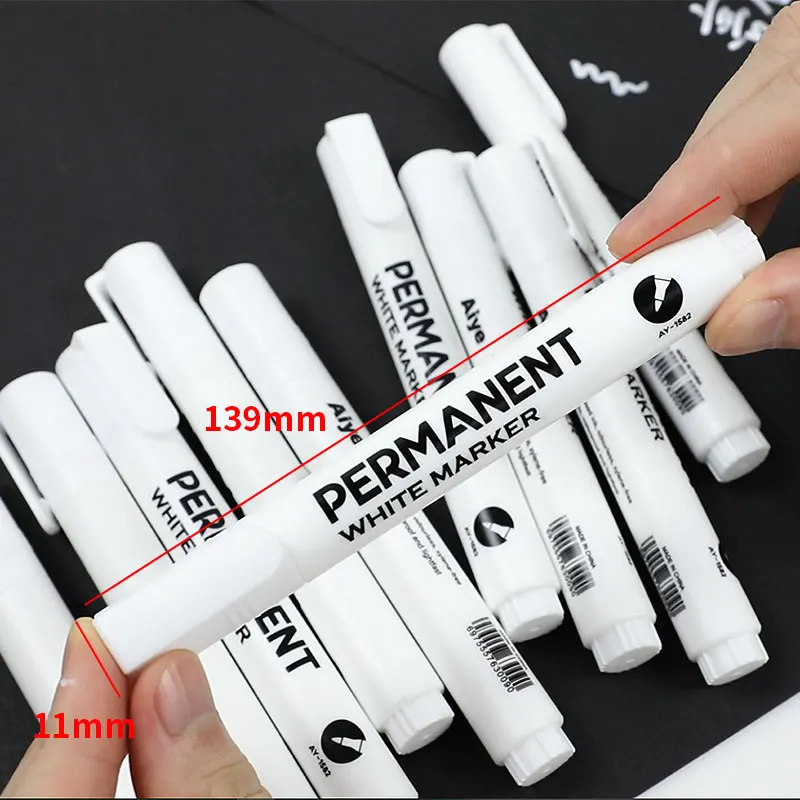 Quick drying white paint pen permanent waterproof tire paint marker for cars
