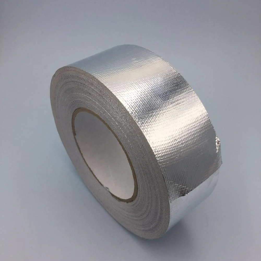 Pipe Joints Prevent Moisture Heat Resistant System Silver Waterproof Adhesive Backed Aluminum Foil Tape