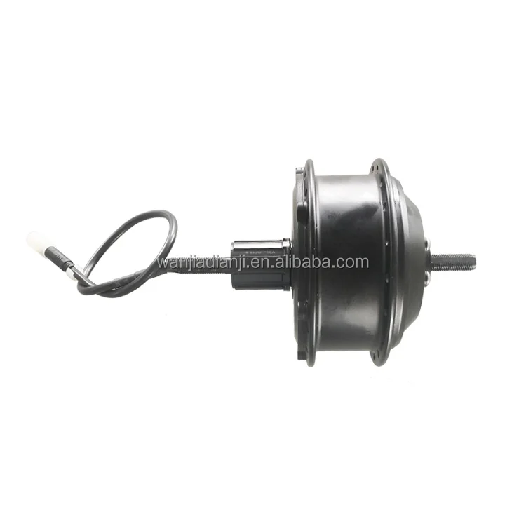 250W-500W 24V-48V Электродвигатель ступицы велосипеда 20-29 дюймов бесщеточный редуктор заднего колеса электродвигатель черного Wanjia 1:4.3
