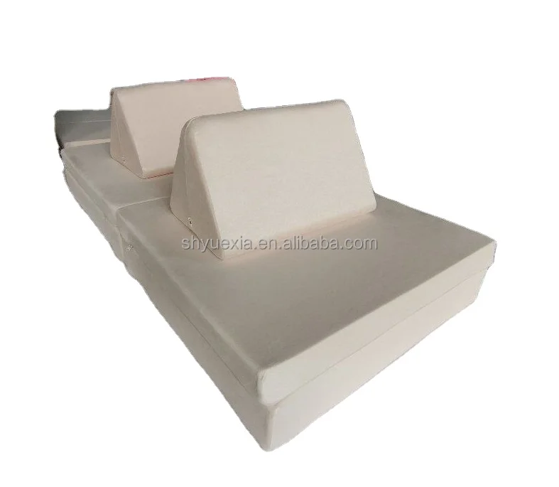 Kids Play Couch sofa for Kids with Ottomans Convertible Modular Climbing Toddler Couch sofa bed for Fold Out Kid