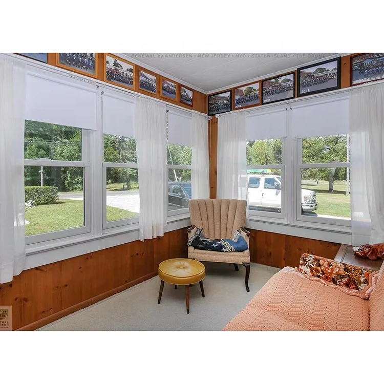 Black modern energy efficient vinyl american style doors and plastic metal aluminium in china storm double single hung windows