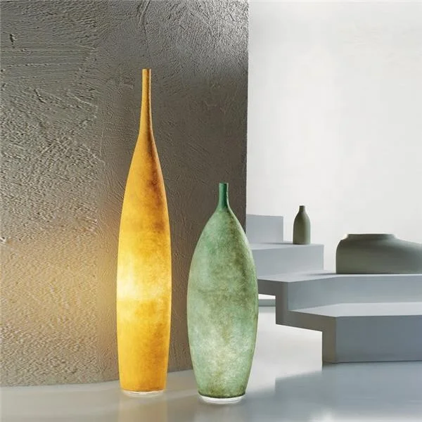 Modern Design LED Standing Floor Lamp Home Hotel White Yellow Blue Green 142cm Novelty Simple Resin Vase Night Floor Lamp