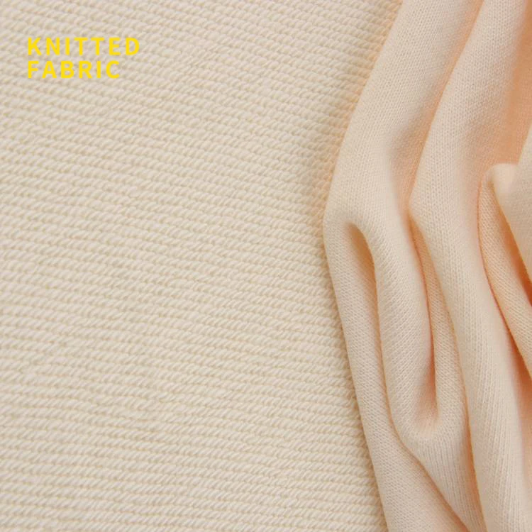 
High quality extra thick 80% cotton 20% polyester cotton fabric 185cm 320gsm knitted fabric for hoodies 