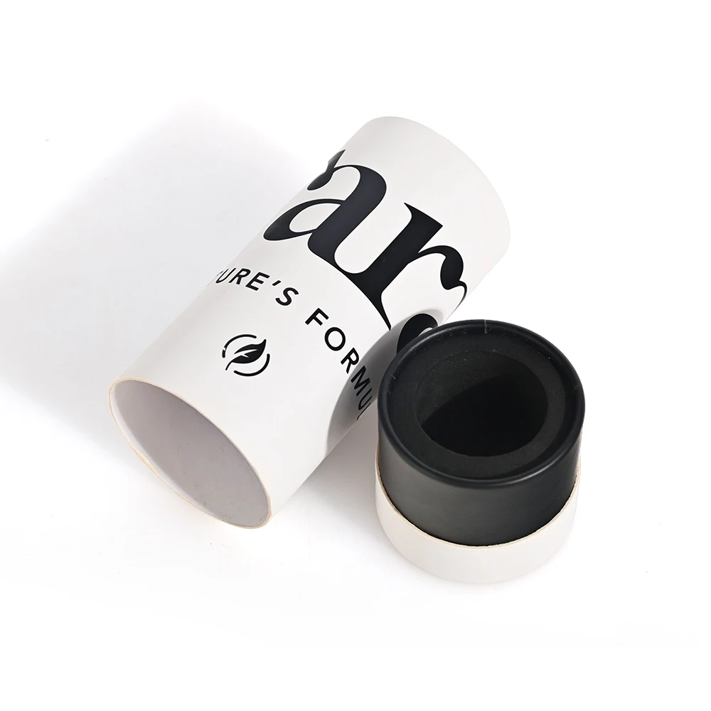 Recyclable Handmade Coffrets Cadeaux Cosmetic Cylinder Tube Cardboard Luxury Perfume Gift Boxes With Foam Insert