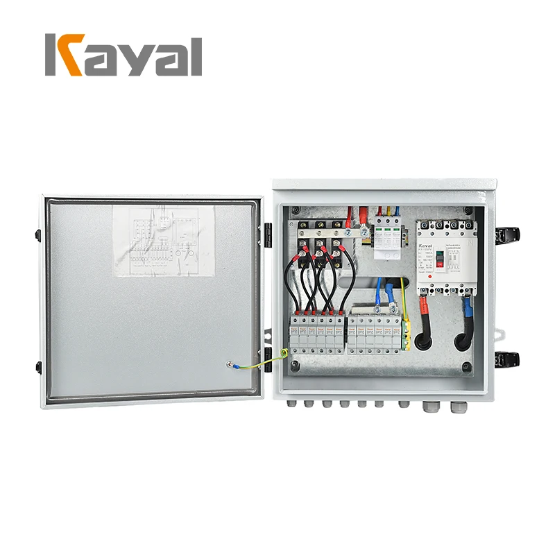 KAYAL Combiner Box 2 In 2 Out 3 Phase 1500V DC 6 String PV Combiner Box Solar Panel Pv Junction Box Combiner