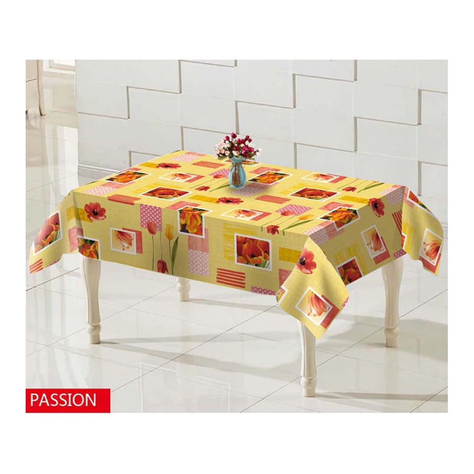 Modern simple luxury dining table tablecloths waterproof roll pvc print tablecloth
