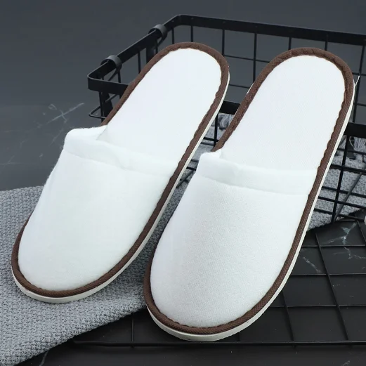 Durable in use practical low price skillful manufacture open type good-looking high quality fabrics hotel slipper
