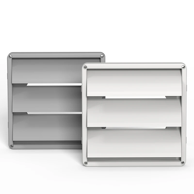 Outdoor round or square Air Vent Duct Grill Plastic Louver Wall Square Tumble Dryer Extractor Fan Air Outlet