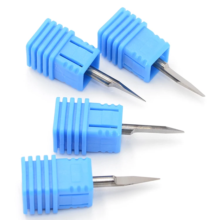 Solid Carbide Engraving Bit V Shape Radius Bottom Router Bits CNC Machine Carving Tools Milling Cutter