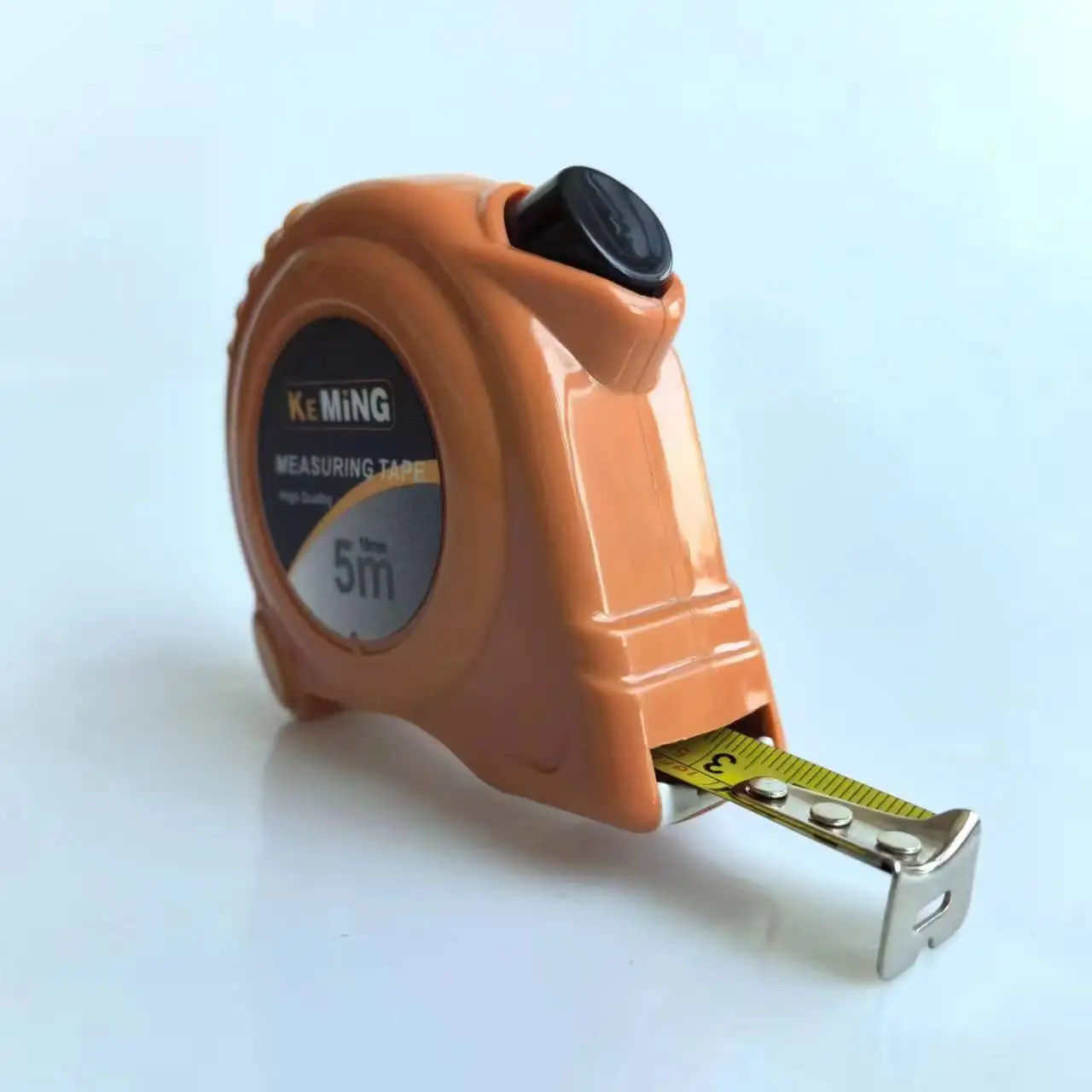 5M 16Ft Measuring Tape Brown ABS Plastic Case Measuring Meter Pocket Tape Metric Inch Style Stainless Steel Tape