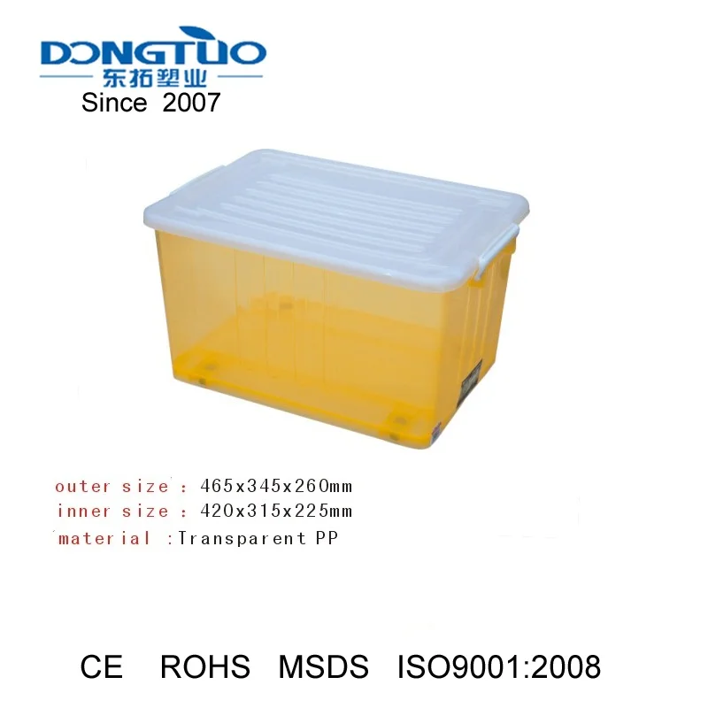 Plastic container with lid handle durable plastic container boxes food grade plastic container