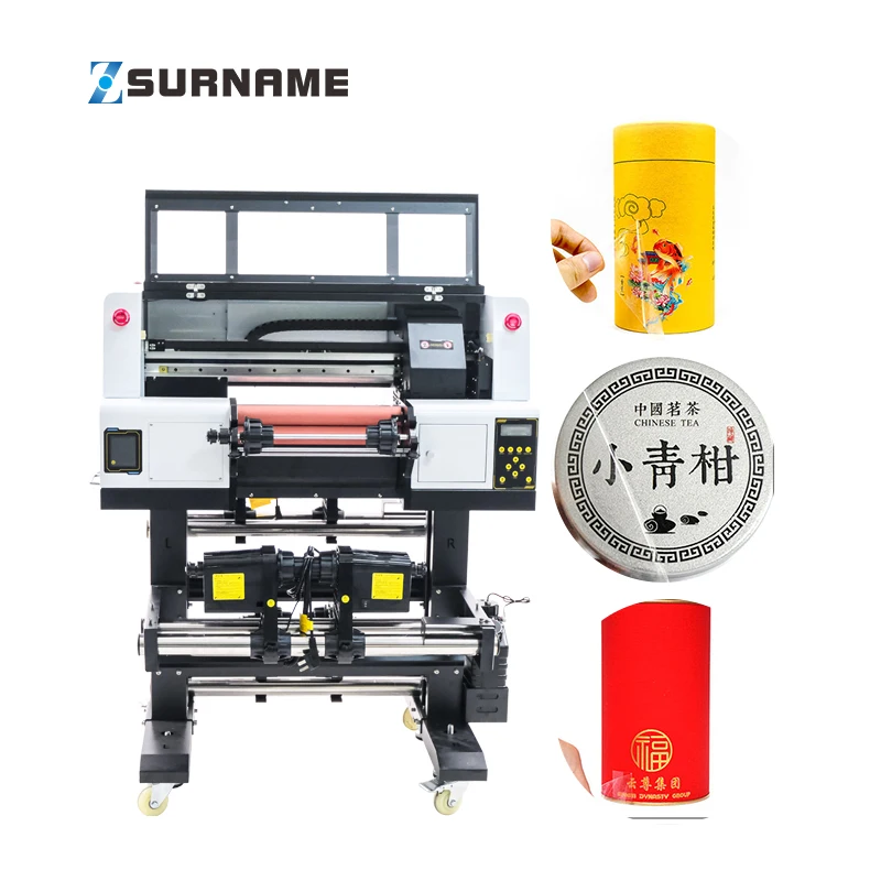 Zhou Surname Factory sell A3 Sticker 30cm AB Film UV DTF Printer for Phone Case Pen Cup Automatic Laminating