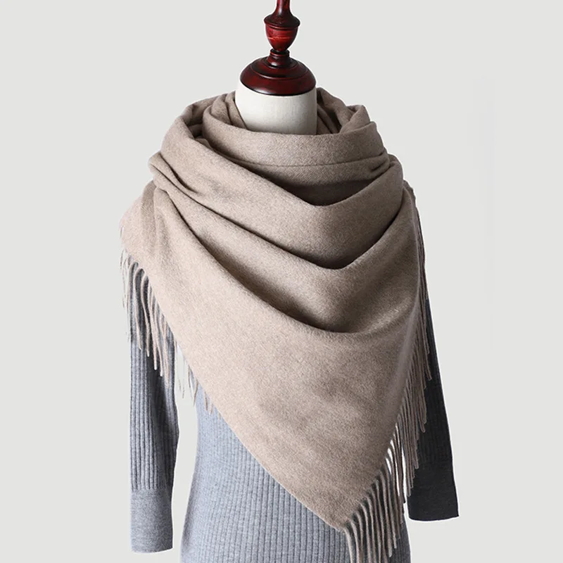 2024 Newest arrival Winter Cozy Luxury oversize Cashmere shawls Mongolia cashmere keep warm soft kashmere scarf