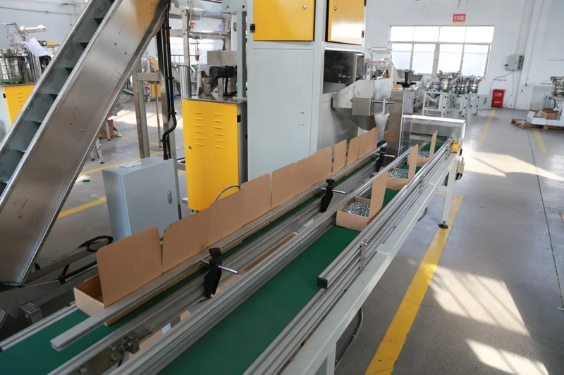 Full-automatic Screw Nuts and Bolts Hardware Carton Box Packing Machine by Shanghai Feiyu