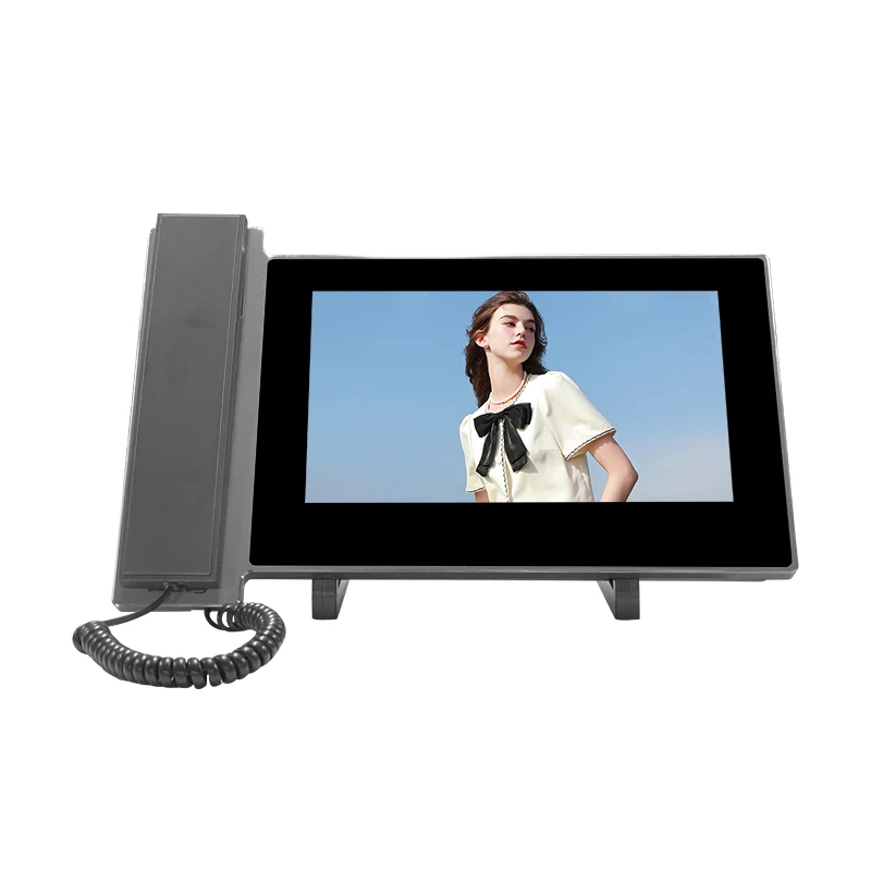 10.1 inch Guard Station  full touchscreen Concierge Building apartment intercom door entry system unlock door receive alarm