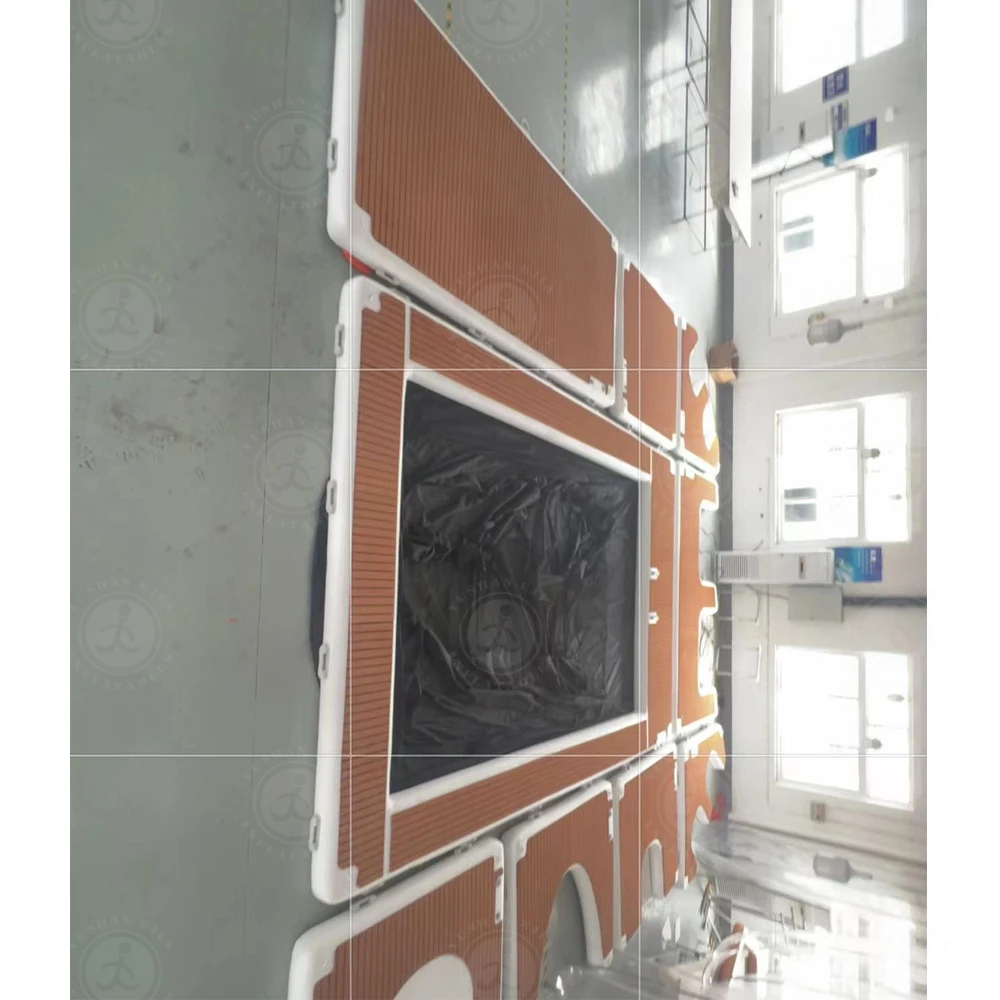 Water Floating Inflatable Floating Dock Pool Loungers Mat For Water Entertainment Platform inflatable Sea Pool floating