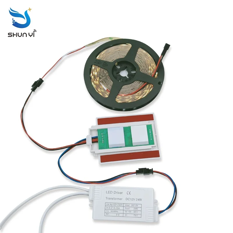 Professional Dc12v double bond Low Voltage Smart Mirror Touch Sensor Light Switch For Hotel Bathroom