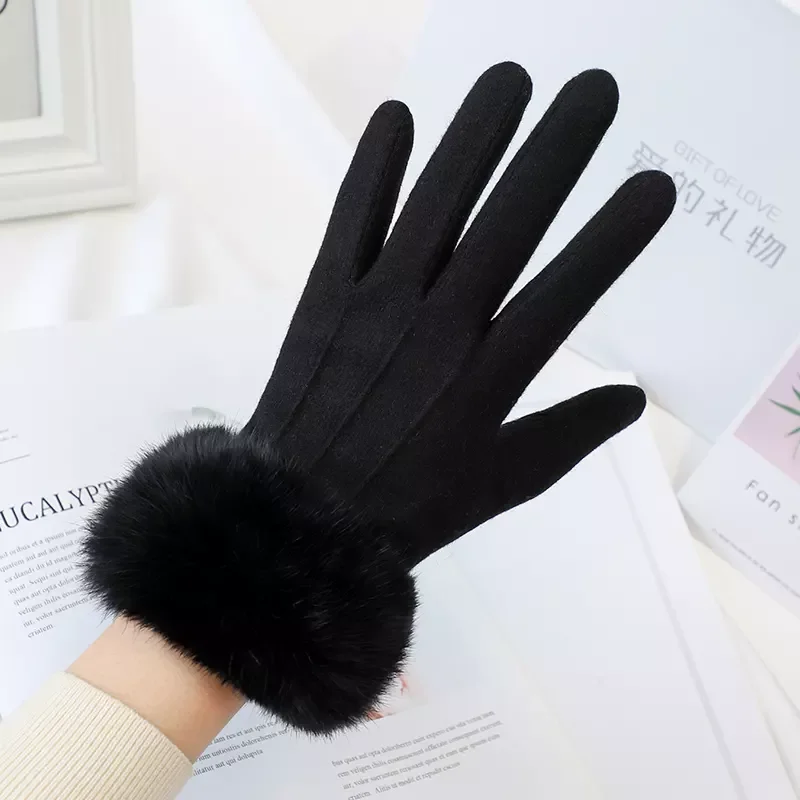 Classic Winter Fashion Wool Women Gloves Cashmere New Style Gloves