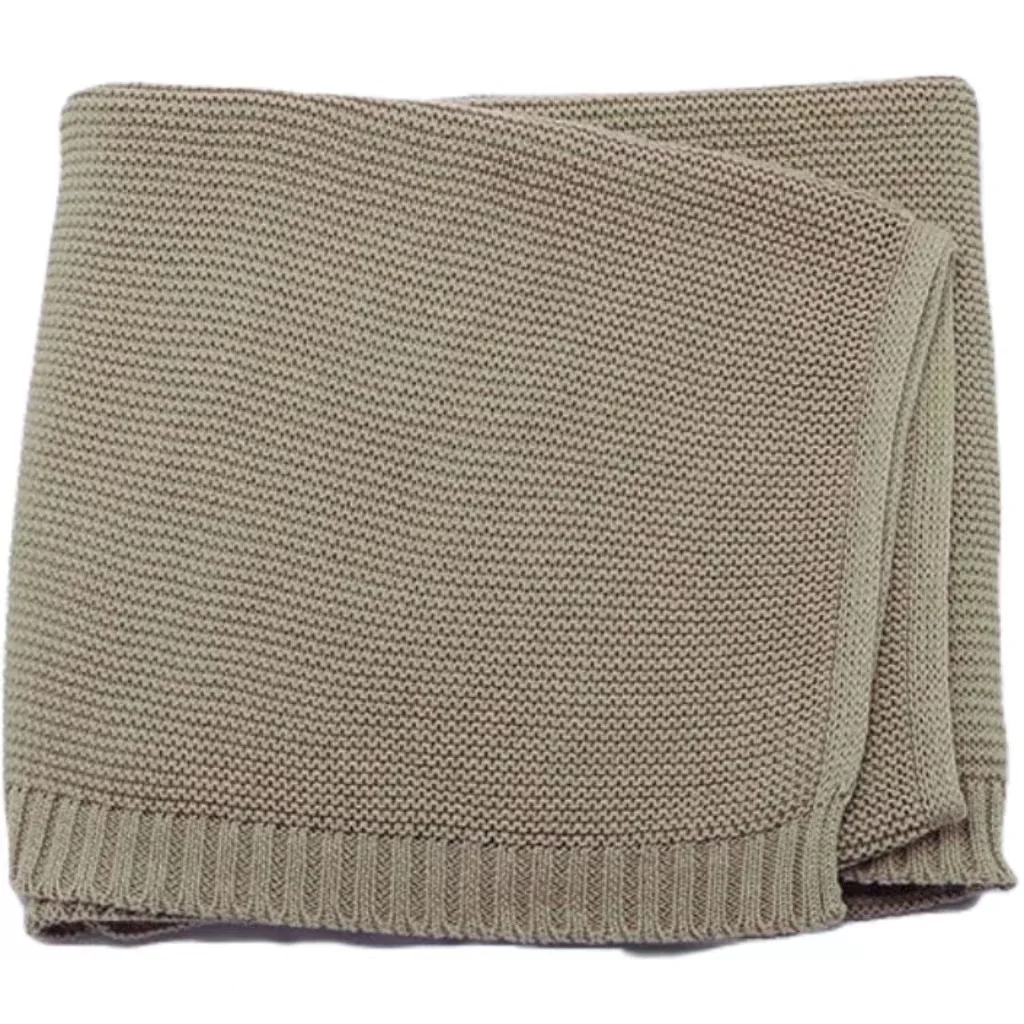 Bojay Wholesale Price Super Soft 100% Cotton 80*100cm New Type Knitted Baby Blankets for Newborns