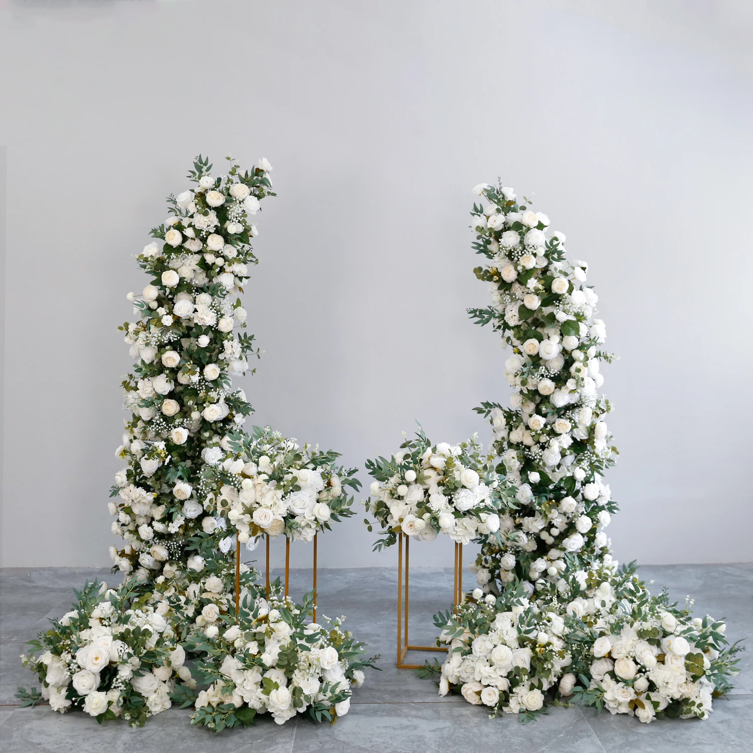 WG230085 Wedding Arch Flowers White Centerpiece Flower Artificial Flower For Wall Decoration Stage Background Arrangement