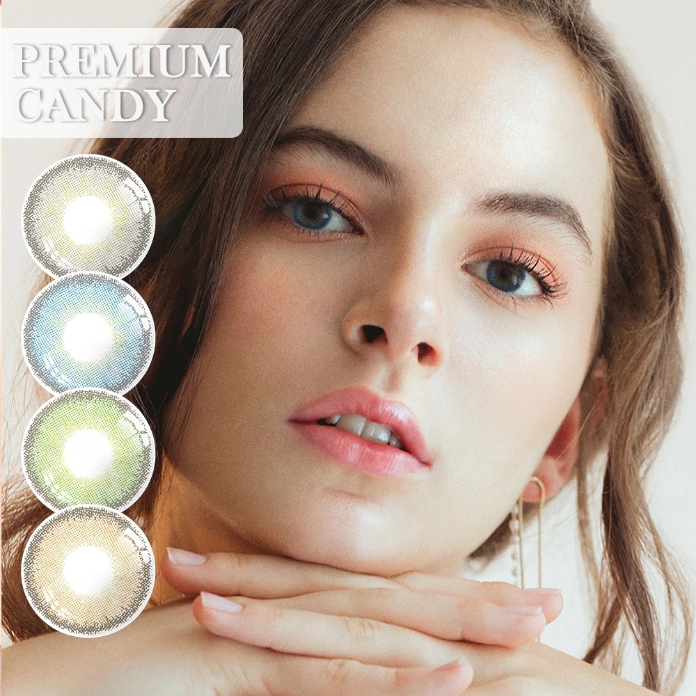  Цветные контактные линзы Freshgo Premium Candy Eye недорогие золотые контакты оптовая продажа защитных линз для