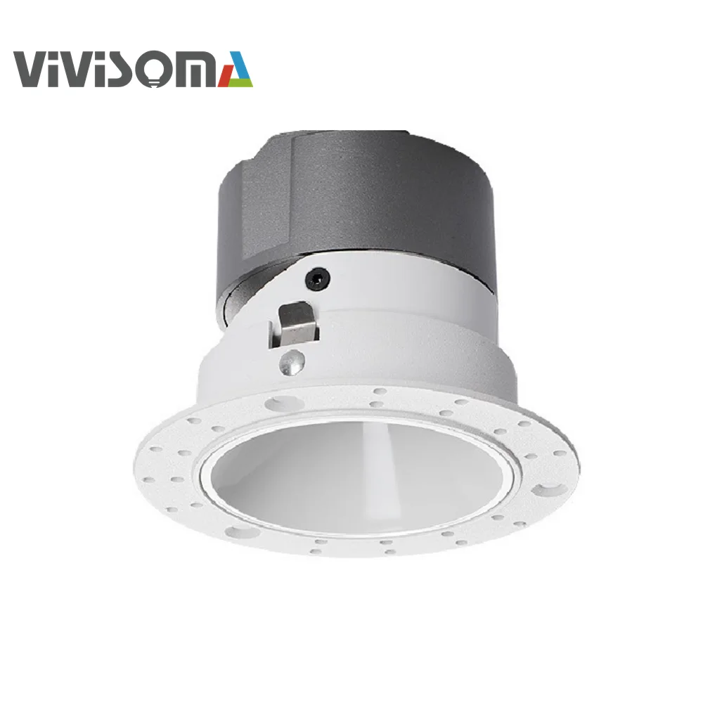 TR05002 Trimless led spotlight 7W 10W 15W 20W 25W 30W gold reflector adjustable cri90 led spotlight