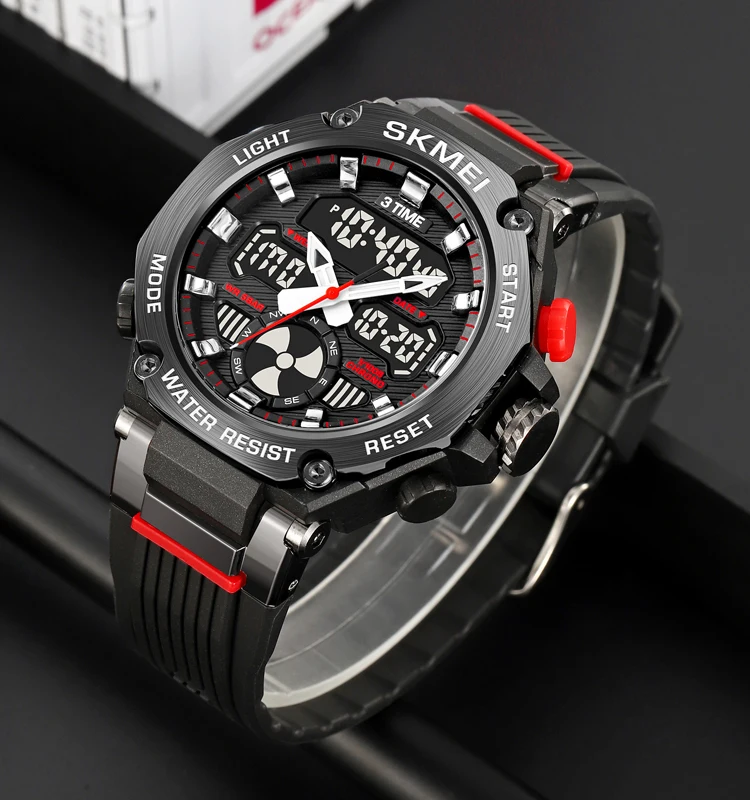 2223 Skmei Watch Factory Dual Time Digital Watches for Men Sport Army Hour