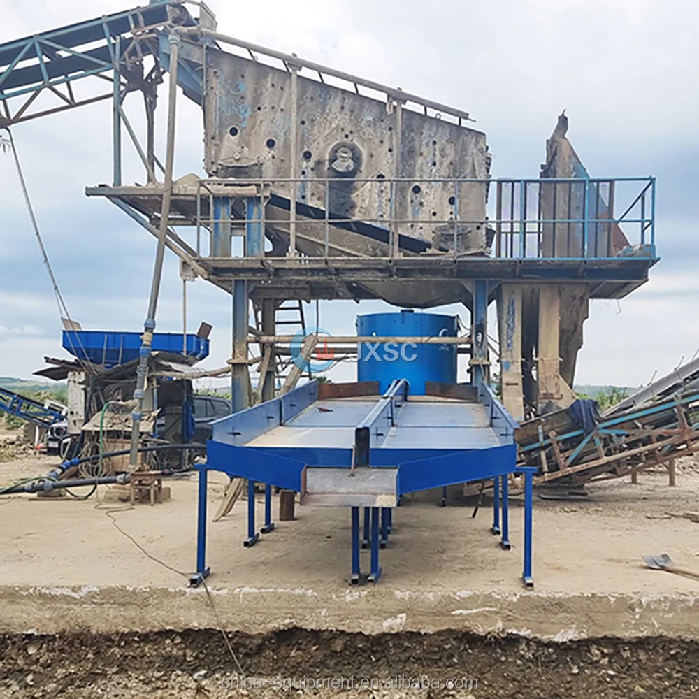 100TPH JXSC Factory Placer Gold Washing Separating Procerss Plant River Sand Gold Mining
