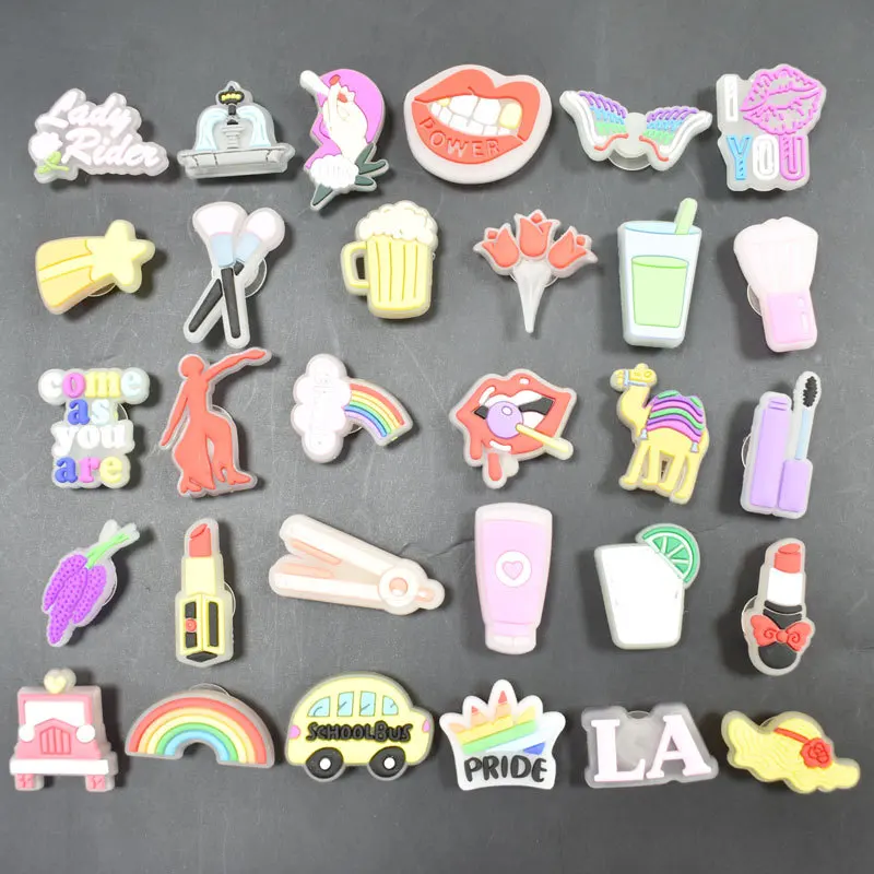 2022 New Crocs Charm Glows in the dark shoe charms for shoe decoration new design for charm shoes