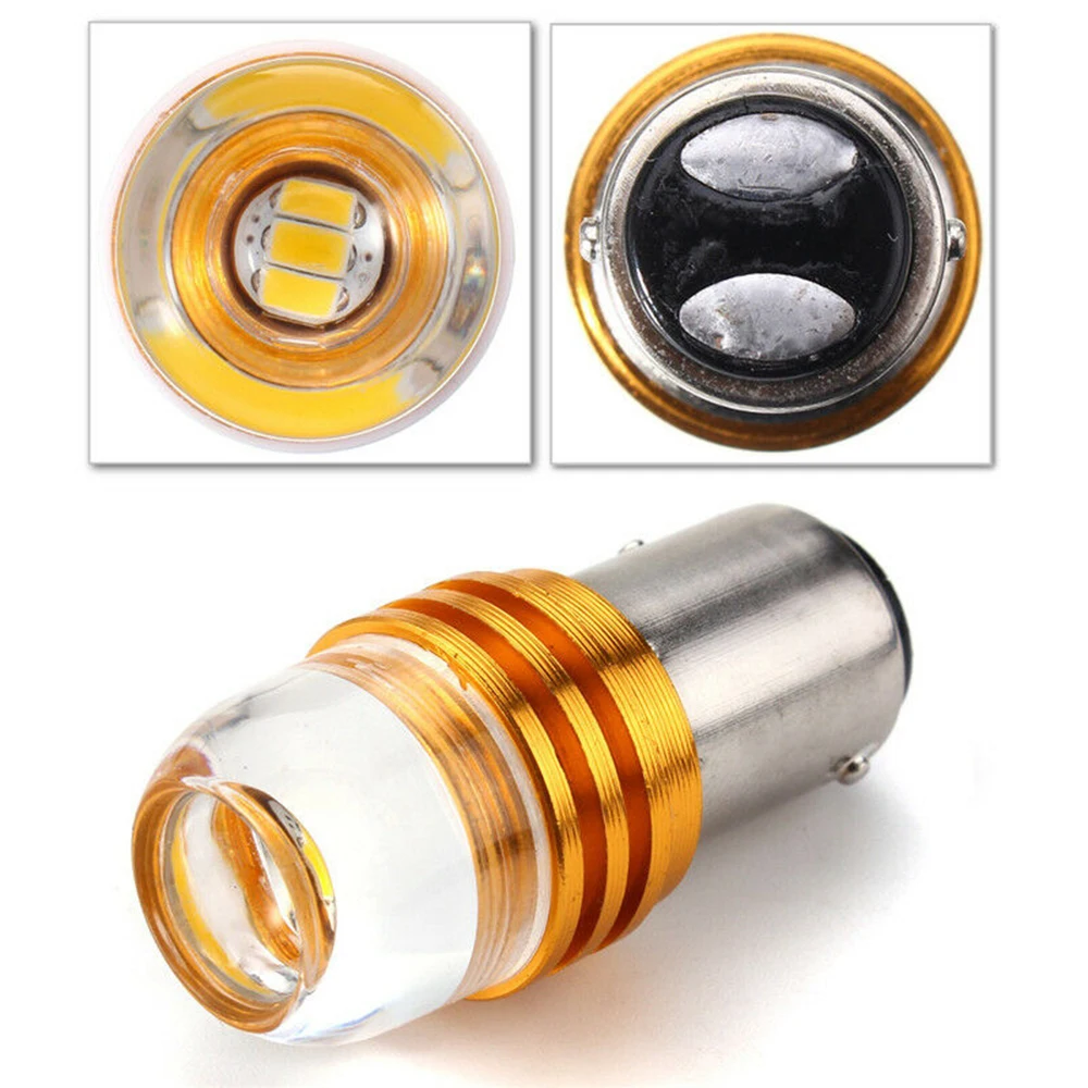 Car Motorcycle Tail Brake Light Lamp Bulb Red Strobe Flashing 1157 DC12V 6V LED Rear Taillight Lamp Bulb Auto Tail Stop Light