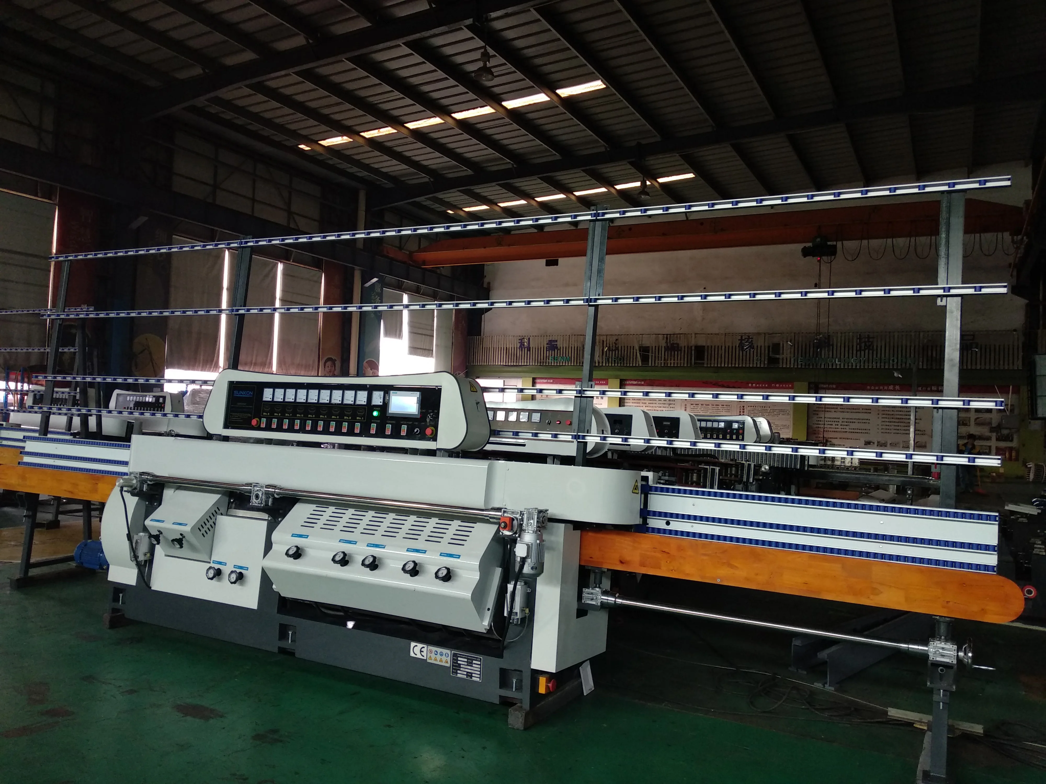 CGZ9325D-45  45 degree shape  edge beveling glass grinding and edging machine