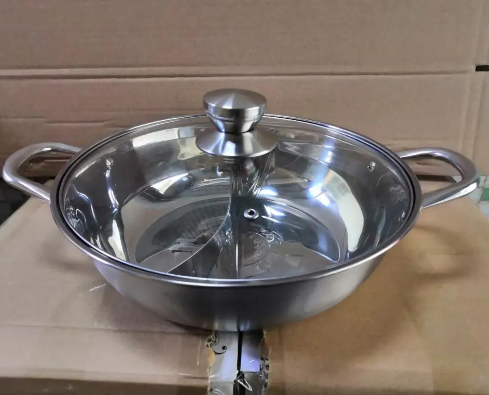 High Quality Stainless Steel Non-stick Coating Stainless Steel Mandarin Duck Hotpot