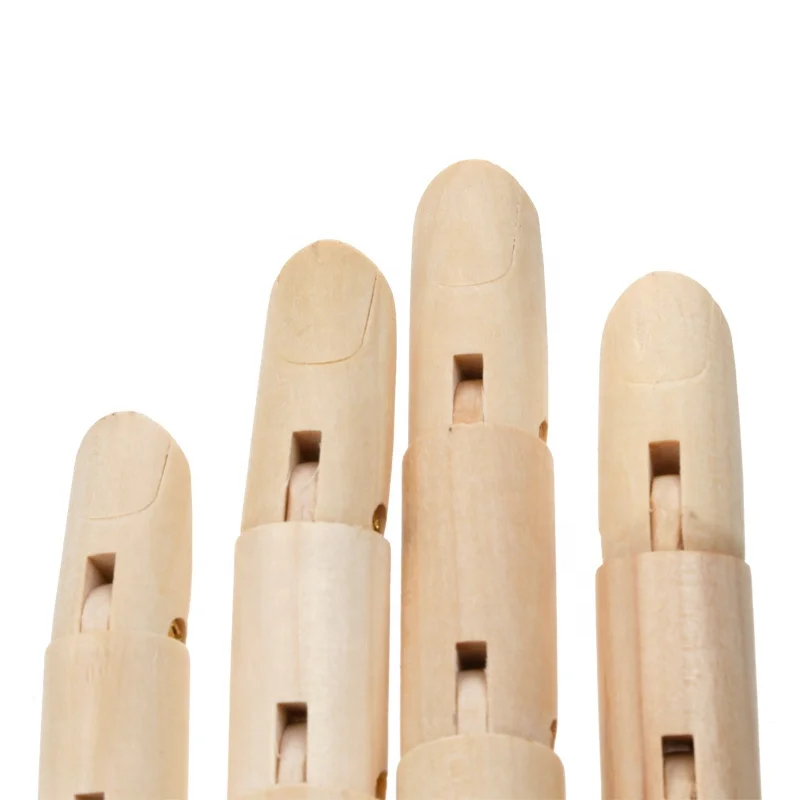 12inch Joint Wooden Hands Model For Arts Students Painting  wooden 3D hand body artists model jointed articulated wood