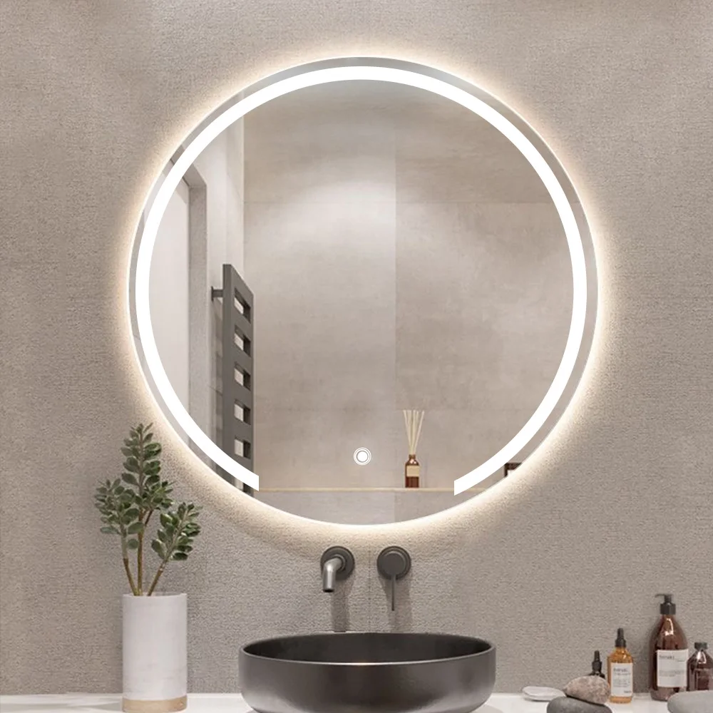 New Arrival Hot Selling Hotel House Decoration Round Wall Mounted Illuminated Smart Round Led Smart Mirror