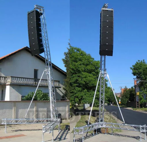 Easy Set up Lighting Audio Crank Stage Truss Stage Lighting Stand