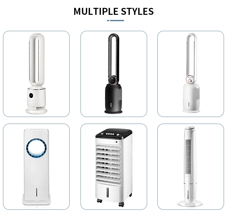 Wholesale of new materials bladeless fans air purifiers factory direct sales safety elliptical cooling fans