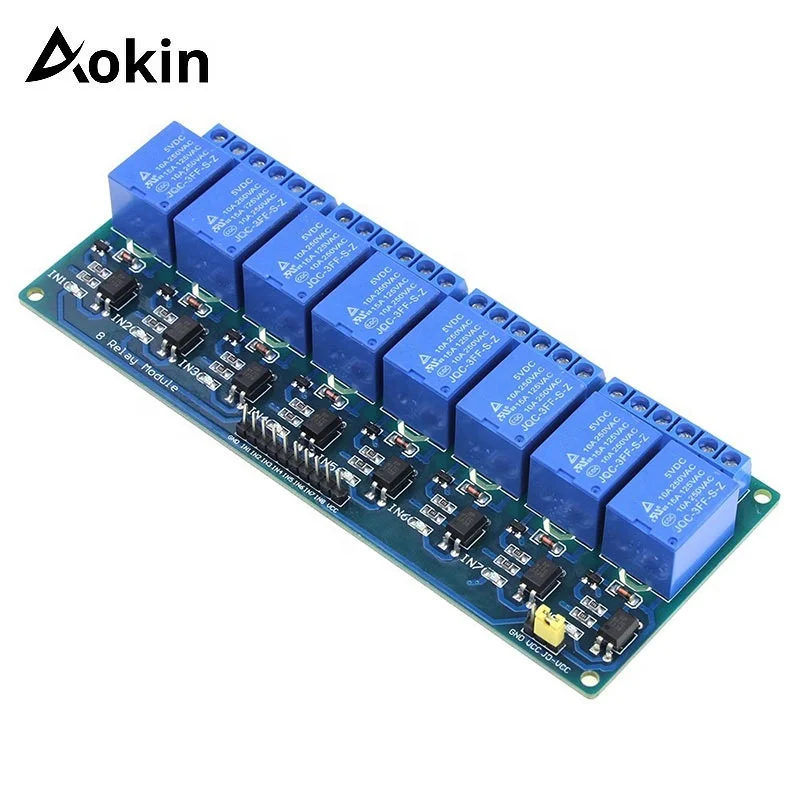  Модуль реле постоянного тока 5V1 2 4 8 16 каналов с оптроном низкоуровневая Расширительная плата триггера для arduino Raspberry