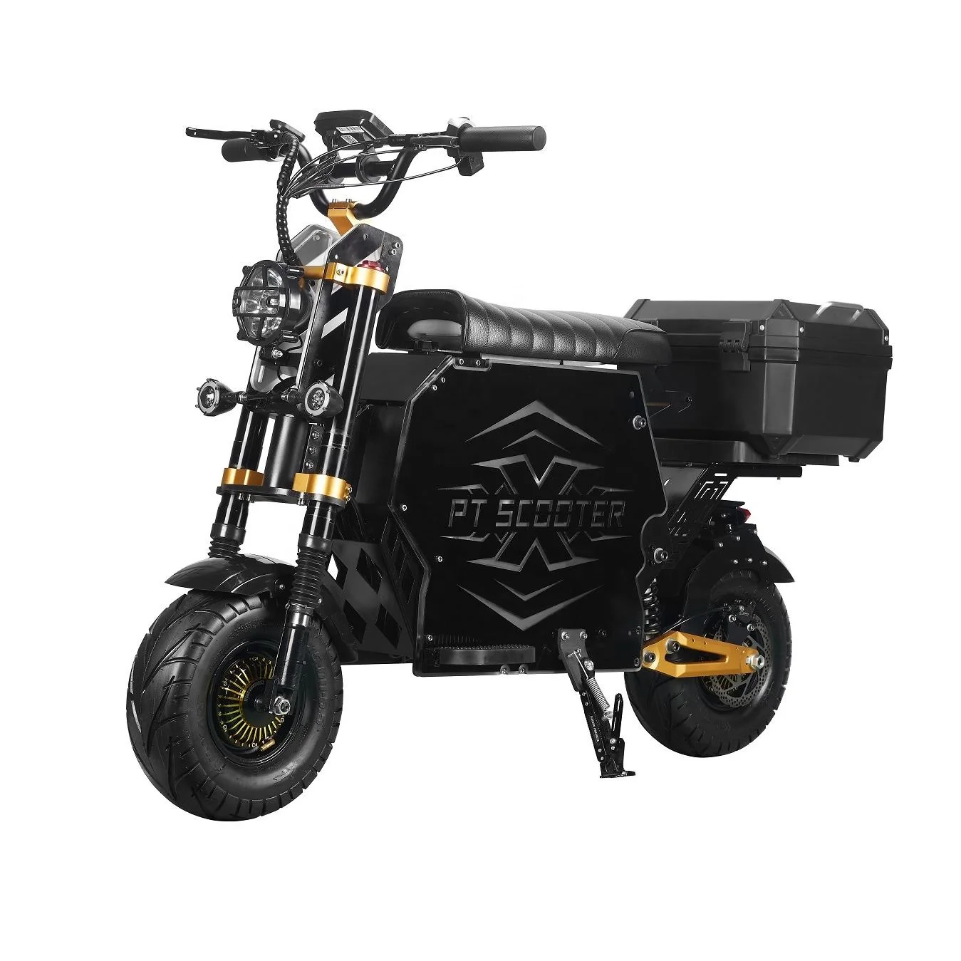 HCBK GT-M6 Adult Seated Electric Scooter 72v 10000w 100-120kmh Twin Wheel Road City Tire Electric Scooter
