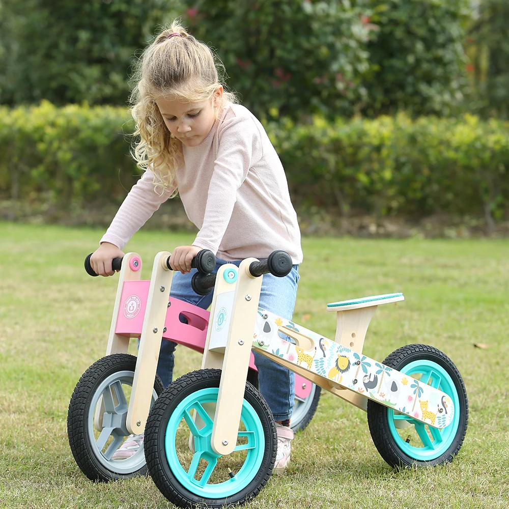 UDEAS Cheap supplier baby ride on car toy 12 inch children wooden balance bike