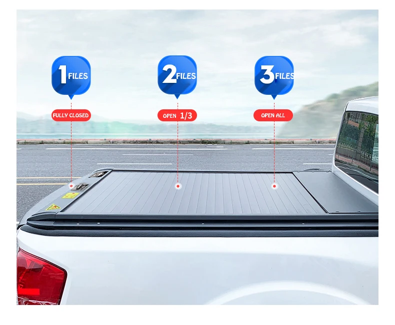 Electrical Pickup truck rear cover roller lid detachable cover for DMAX  TRITON NAVARA NP300 NAVARA FRONTIER TERRANO  AMAROK