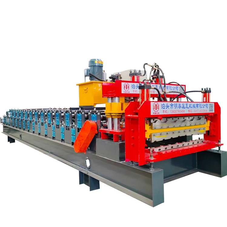 Double Layer Zinc Roof Sheet Machine Glazed Tile Roofing Sheets Roll Forming Machine