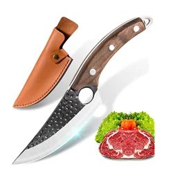 China kitchen knife wood handle professional chef fillet cleaver butcher knife