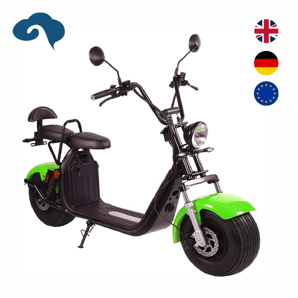 High-Speed Electric Scooter E Chopper EU Warehouse in Stock EEC COC 2000W Approved Citycoco for Adult