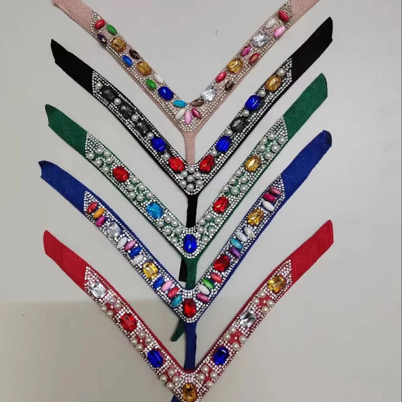 Rhinestone Three-Point Flip-Flops Shoelace with White Grade a Crystal Glue Sandal Plastic Decorative shoes sandals accessories