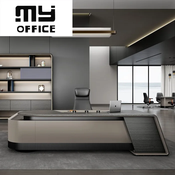 Стол Президента в Гуандуне офисная мебель Председателя Современная светлая Роскошная дуга менеджер Bantai Net Celebrity