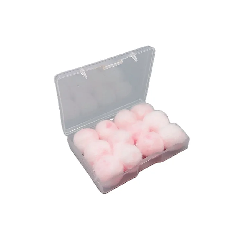 Sleeping Swimming Anti Noise Classic Earplugs Wax Cotton EarPlug with Plastic Box