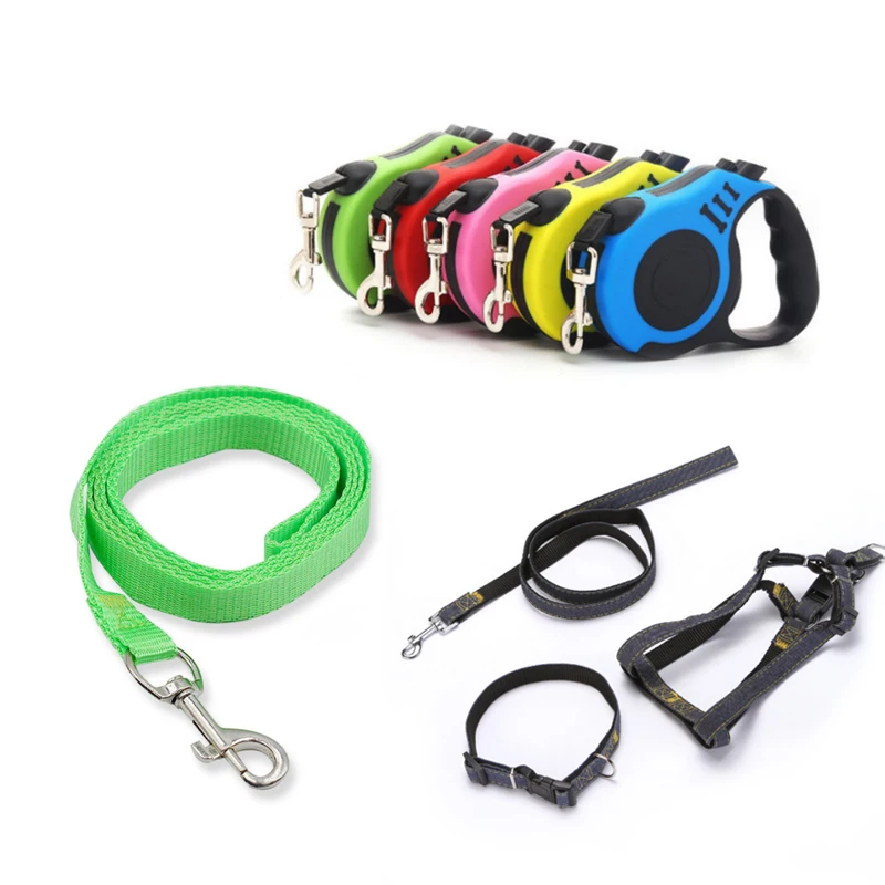 Wholesale New style Top Seller Automatic Retractable Nylon 3M Led Pet Dog Leash With flashlight Custom Logo