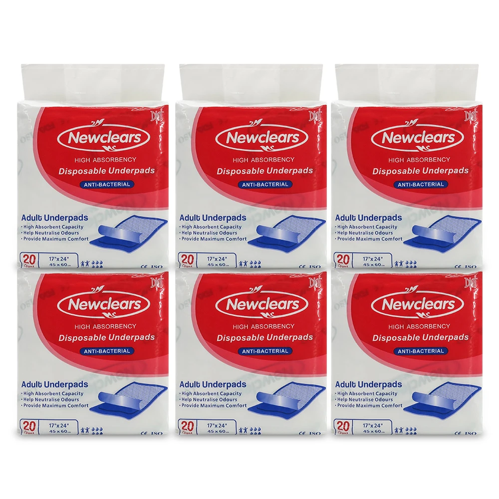 Hospital medical absorbent disposable bed under pad waterproof pads 60x90 for personal care