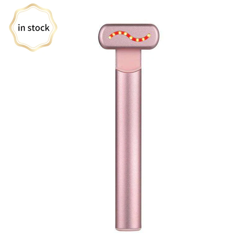 Home Use Beauty Equipment Anti-wrinkle LED Light Therapy Face EMS Facial Eye Beauty Massager Red Light Skincare Wand